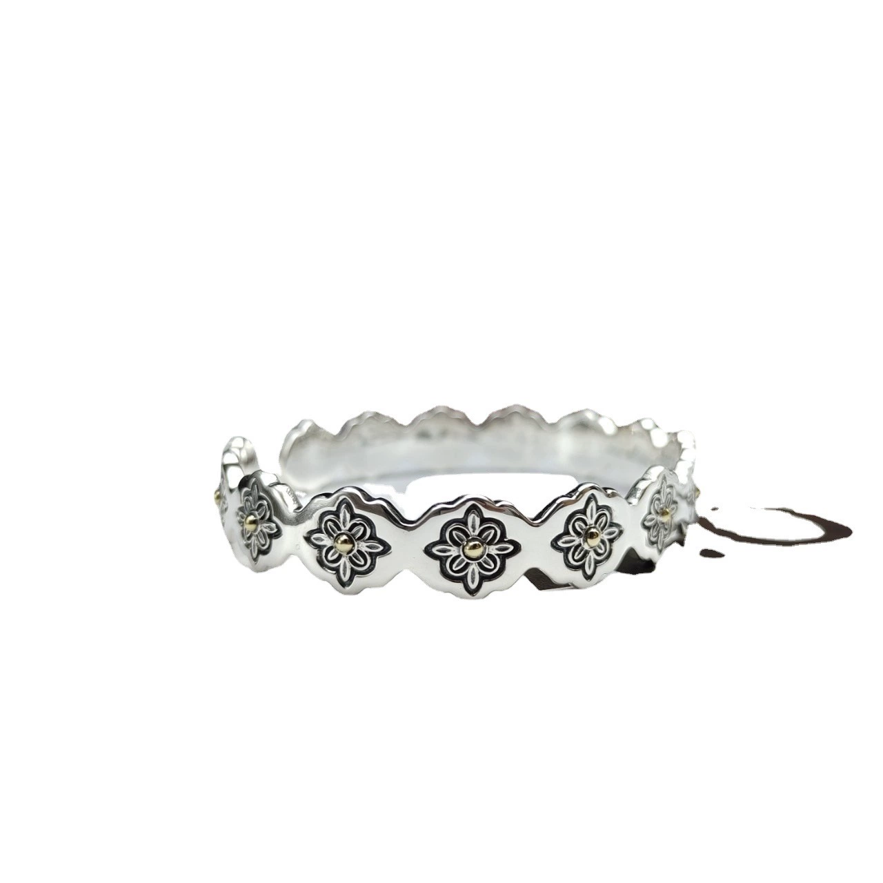 Retro bracelet, creative jewelry, accessory, silver 925 sample, Korean style