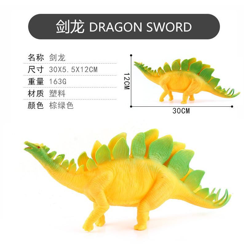 Serie de dinosaurios jurásicos transfronterizos, Plesiosaurio, Triceratops, Tiranosaurio, modelo de dinosaurio estático de plástico, juguete de animal