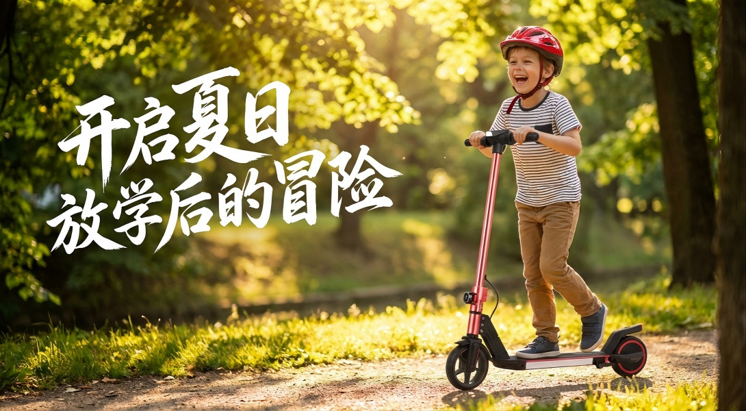 Rideker Cross-Border Two-Wheeled Children's Electric Scooter Rechargeable Model 6.3inch Portable Small Folding Children's Scooter Factory