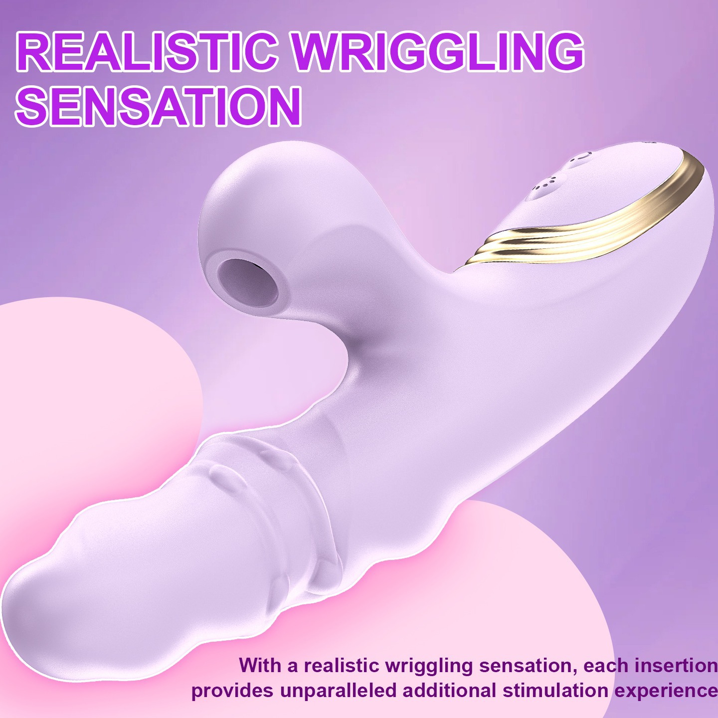Female telescopic peristaltic vibrating AV stick