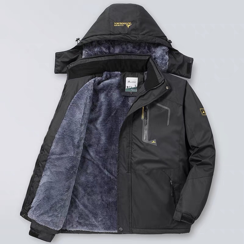 Men’s Winter Fleece-Lined Jacket – Heavyweight Thermal Outdoor Coat With Detachable Inner Layer (L-6XL) | Windproof Workwear & Hiking Jacket_voghion.com