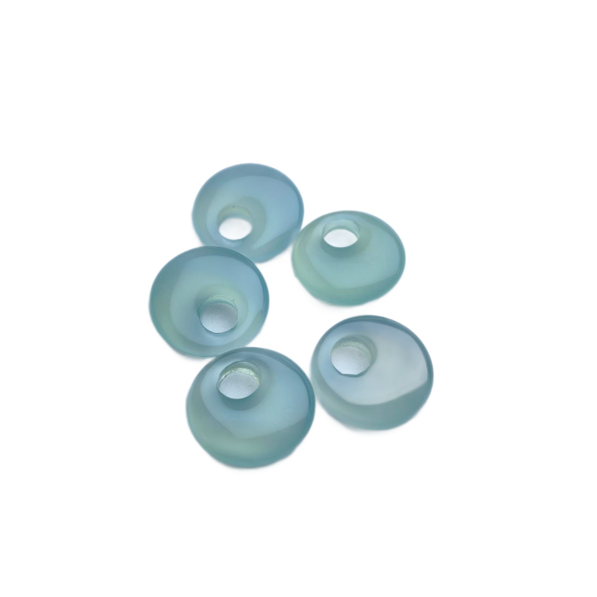 天然玛瑙平安扣水色配件配饰翡翠玉石隔片饰品项链隔珠手链散珠