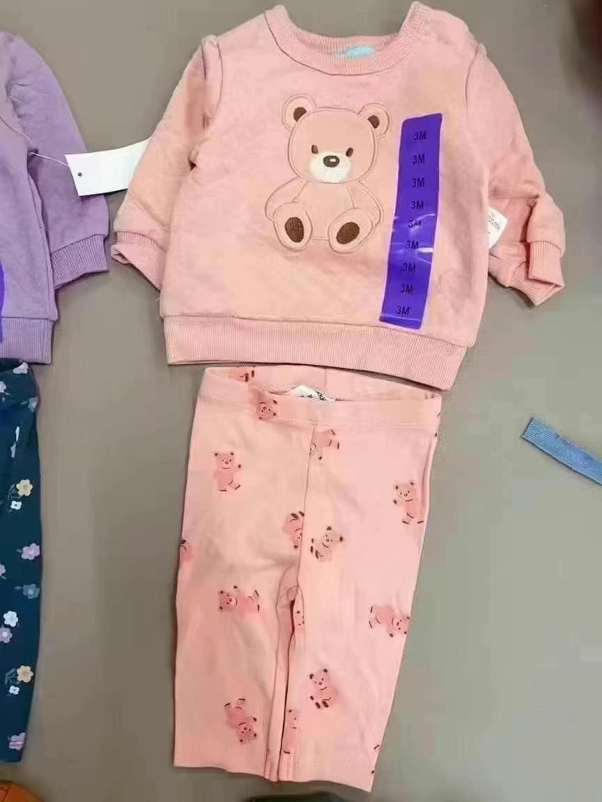 Patpat marca de descuento de ropa infantil comercio exterior transfronterizo ropa infantil otoño invierno suéter infantil conjunto al por mayor mercancías de cauda