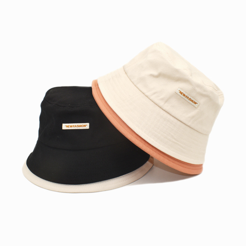 Women's Basic Color Block Wide Eaves Bucket Hat display picture 1