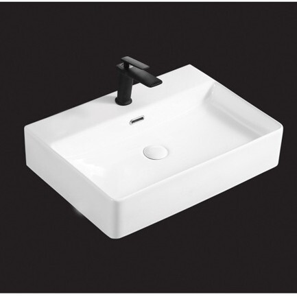 In-Stock Special Price New Model Countertop Ceramic Washbasin for Home Bathroom, Small Size Thin-Edge Artistic Basin Washbasin