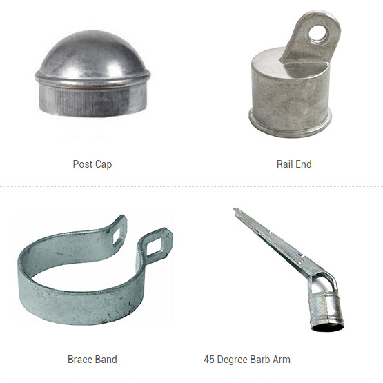 Anping fabricante galvanizado en caliente o soporte de brazo único para instalación de cuerda de púas rociada