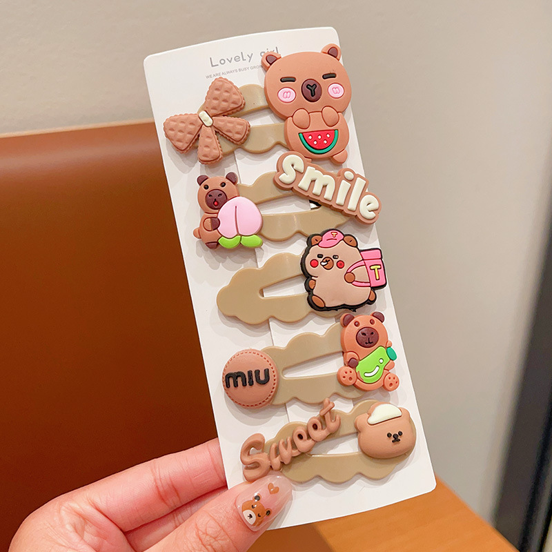 Red de Internet para niños horquilla tocado 2025 nueva niña horquilla niña linda bebé flequillo clip de cabello roto