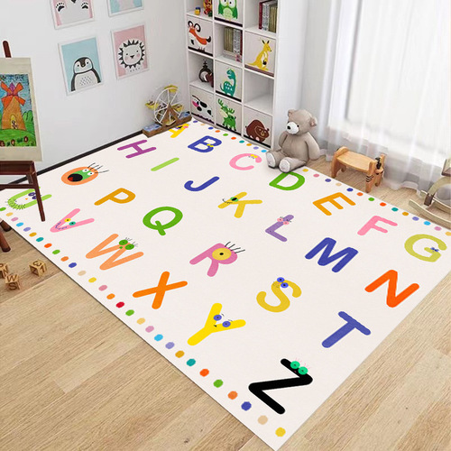 Cartoon children's room carpet, bedroom bedside blanket, living room game area, reading area chair, thickened household anti-slip floor mat
