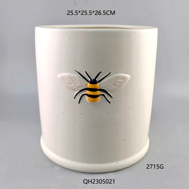 Relieve de abejas cerámica gran tamaño hogar rosa verde plantación verde mariposa orquídea maceta mayorista TEMU tipo de escritorio