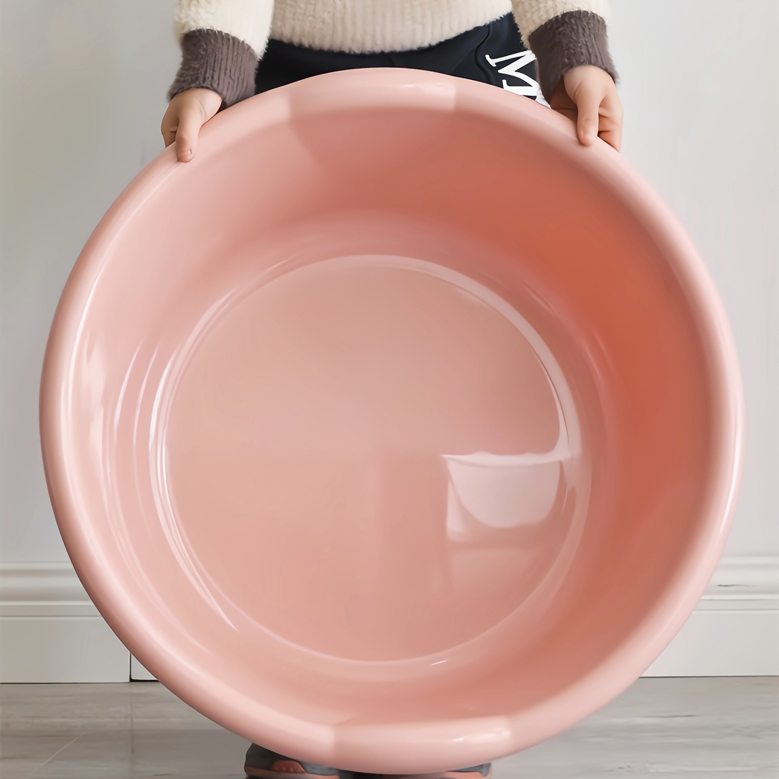 60cm Laundry Basin Household Large Plastic Washbasin Thickeneded and Durable Baby Baby Bath Basin Extra Large Basin