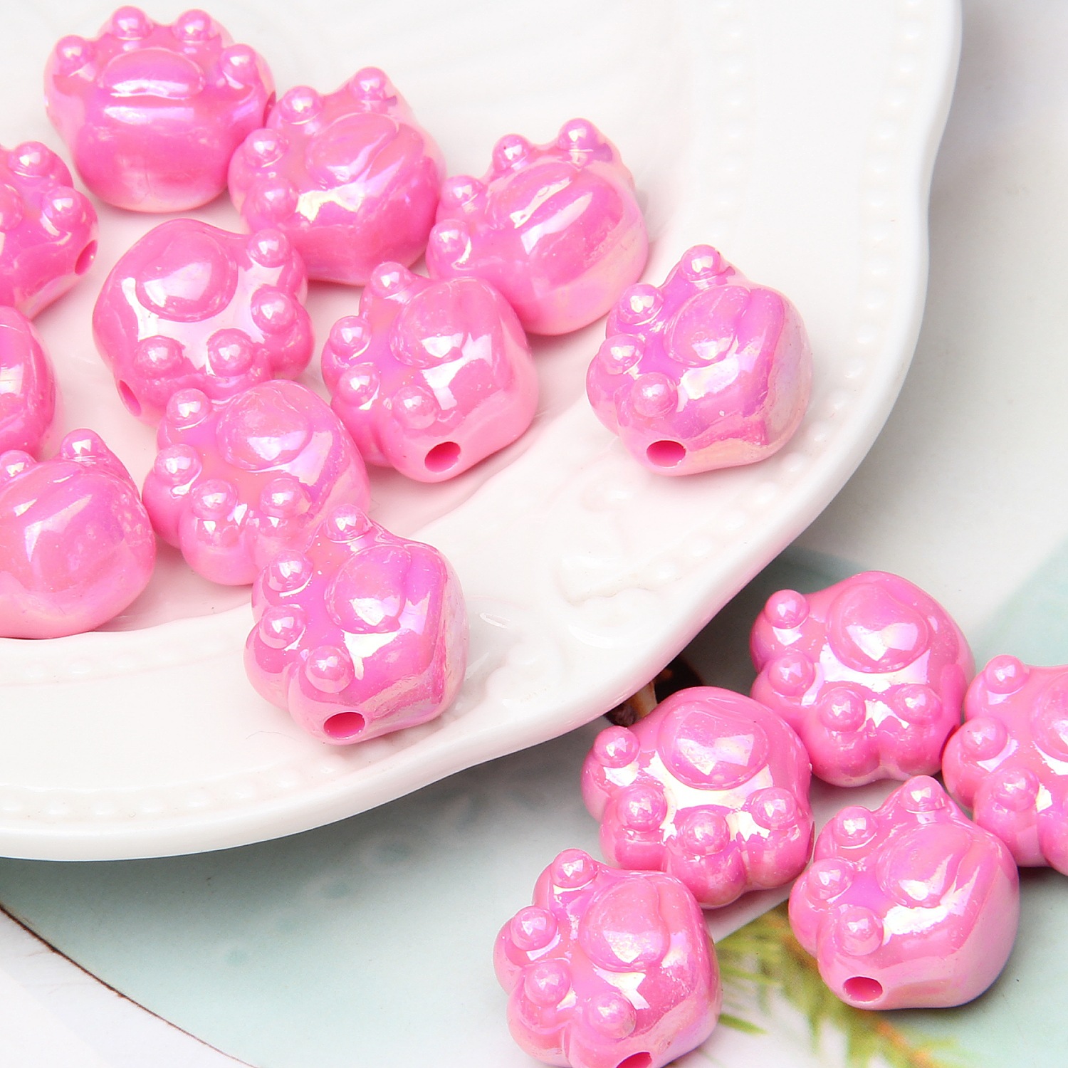 4g Weight Beads Jewelry Making Type DIY Jewelry Accessories Classification 1 Piece Quantity Acrylic Material Solid Color Pattern Cute Style 1 Piece Arylic Solid Color DIY Jewelry Accessories Beads 8
