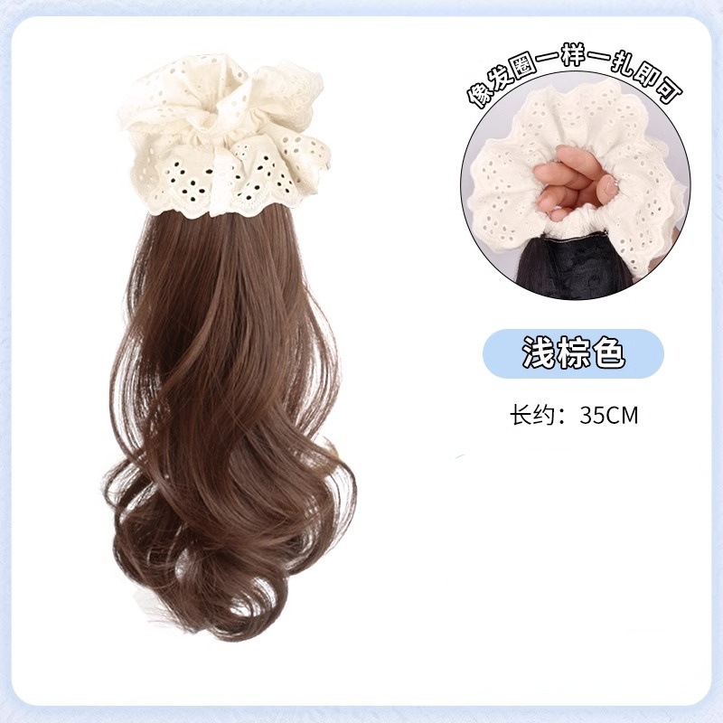 Peruca de trenza, cola de caballo