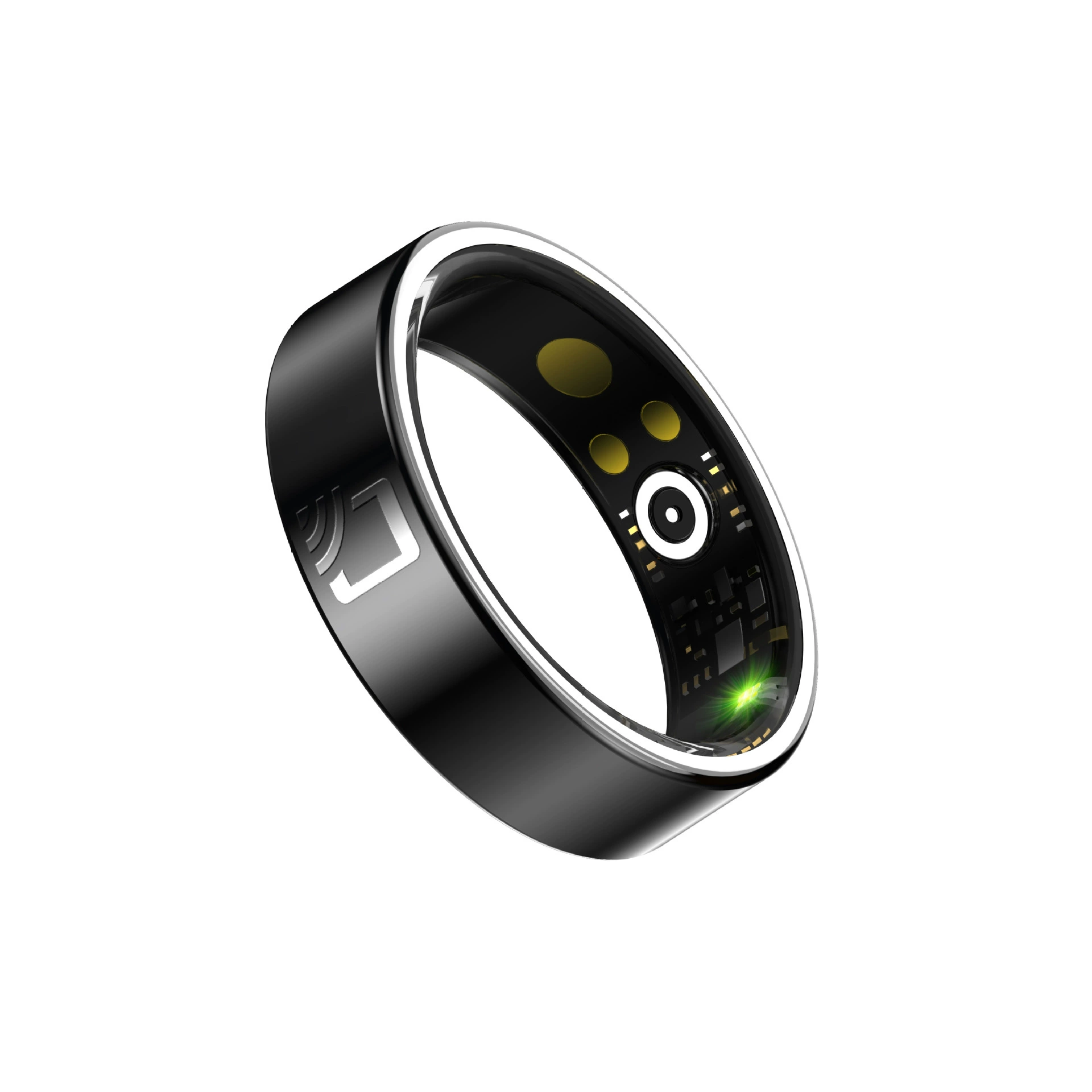 Ceramic smart smart ring, for import, R20 model, tracks heartbeat, monitors oxygen level