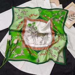 通勤シルクのスカーフ女性53*53绢糸韓国東大門プリントのシルクタオルのシルクタオル卸売り