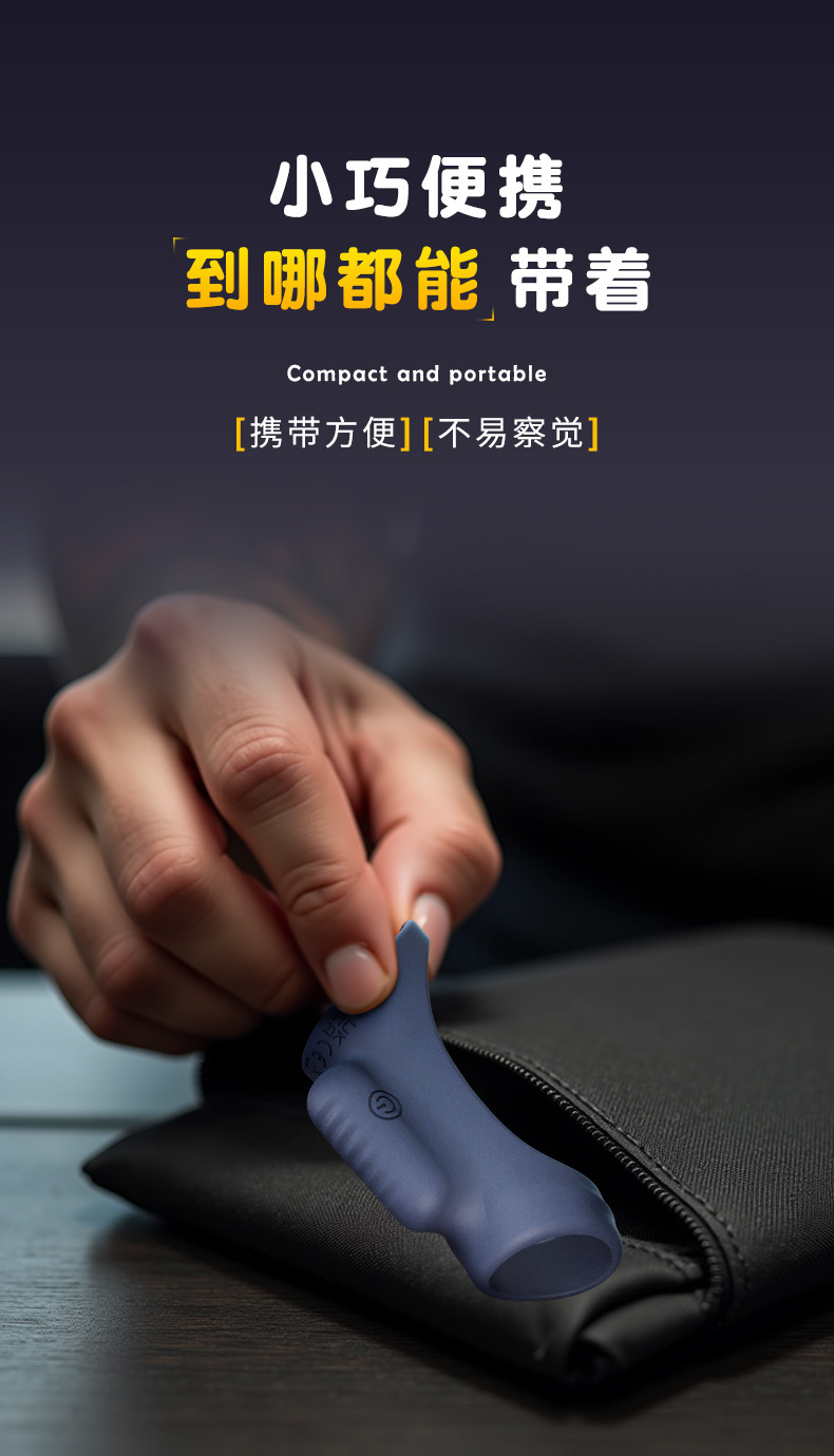 Remote Control Vibrating Double-Ring Lock Ring Silicone Penis Sleeve — detail image 19