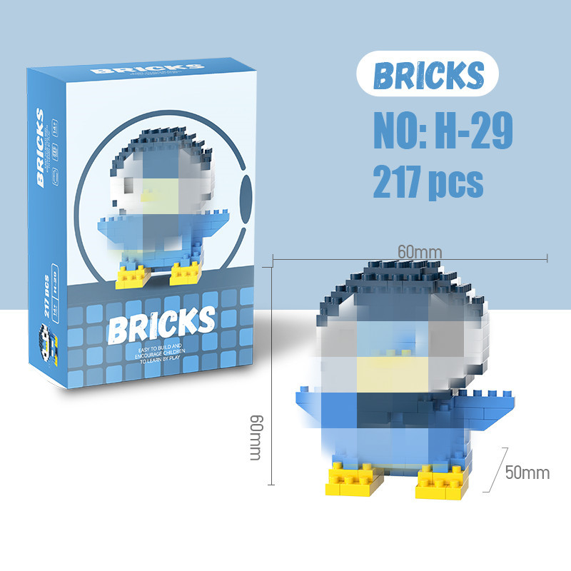Modelo de Bloques de Construcción en Miniatura de Plástico DIY