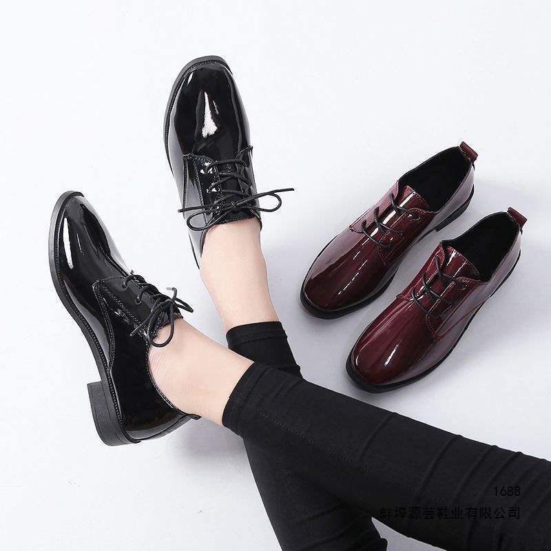 Women's Leather Shoes in British Style, 2026 Spring and Autumn New Korean Version, Versatile Flat Low-Heel Black Retro Student Shoes Women's Leather Shoes in British Style, 2026 Spring and Autumn New Korean Version, Versatile Flat Low-Heel Black Retro Student Shoes