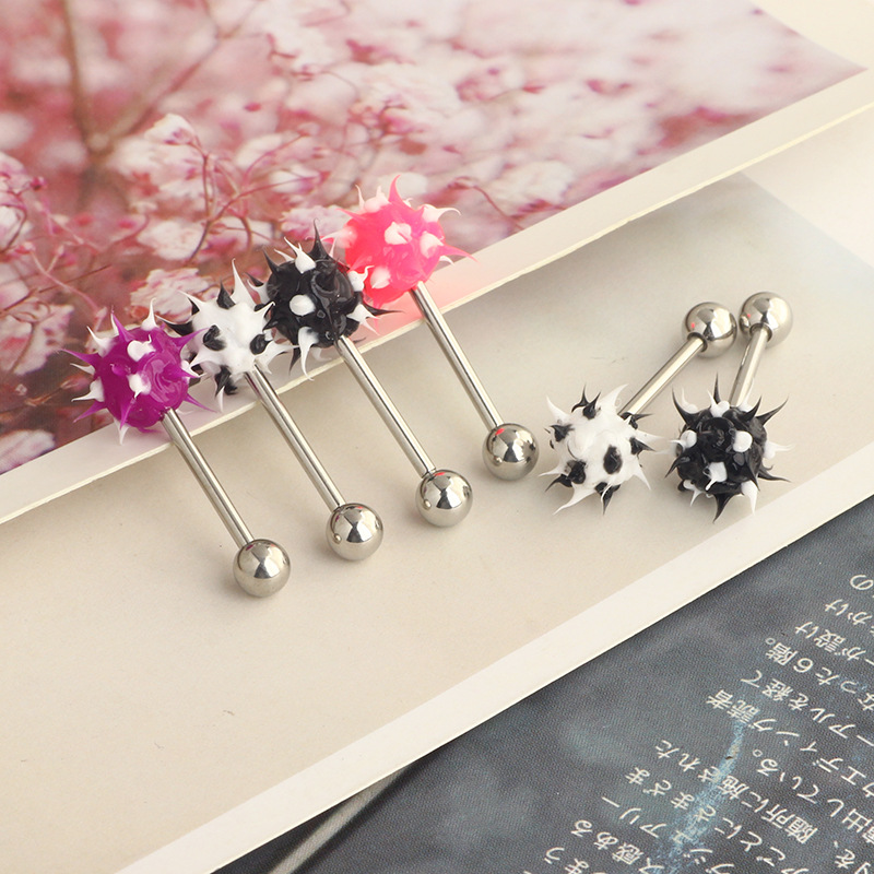 Labret piercing jewelry detail image
