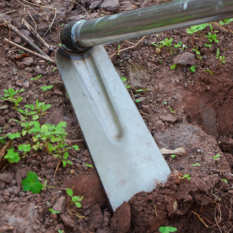 农用1.2米长锄头种菜农具园艺铁柄长柄锄头户外翻地工具挖土