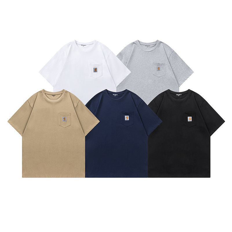 Carhartt Carhart 24ss Classic Short-sleeved T-shirt Men's Summer New Classic LOGO Label Pocket Carhartt Carhart 24ss Classic Short-sleeved T-shirt Men's Summer New Classic LOGO Label Pocket
