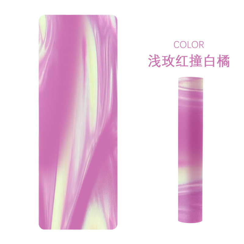 ルルヨガマット天然ゴム滑り止め女性専用スポーツマット5mm厚防音フィットネスマット|undefined
