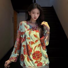 新中式国风高端梭织丝绒提花上衣女2025新款特超好看衬衫秋 N9005