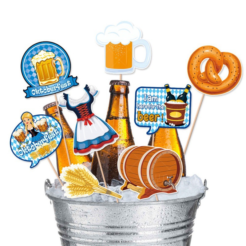 Suministro directo de fábrica de accesorios fotográficos de decoración de Oktoberfest accesorios fotográficos divertidos de Oktoberfest decoración de gafas de papel