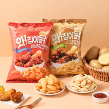 韩国进口No Brand网红膨化零食芝士香脆袋装零食60g*16袋厂家批发