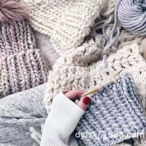 0.5 Все -шерсть Исландское Handmade Ткань марля Крупная Исландия Мао DIY Линия Шарф Шляпы