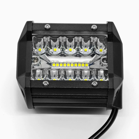 Cross-border best-selling LED car light three-eye 20LED external 4inch work light off-road vehicle auxiliary inspection modification spotlight