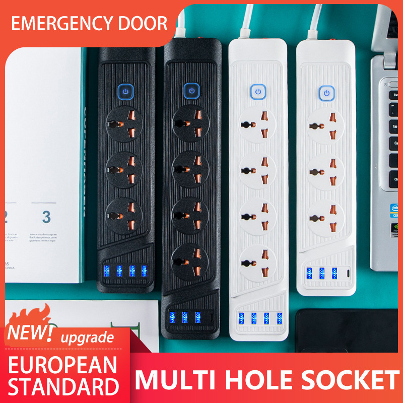 港版排插欧洲澳洲插板带USB快充接线板英标欧规美规家用插头插座