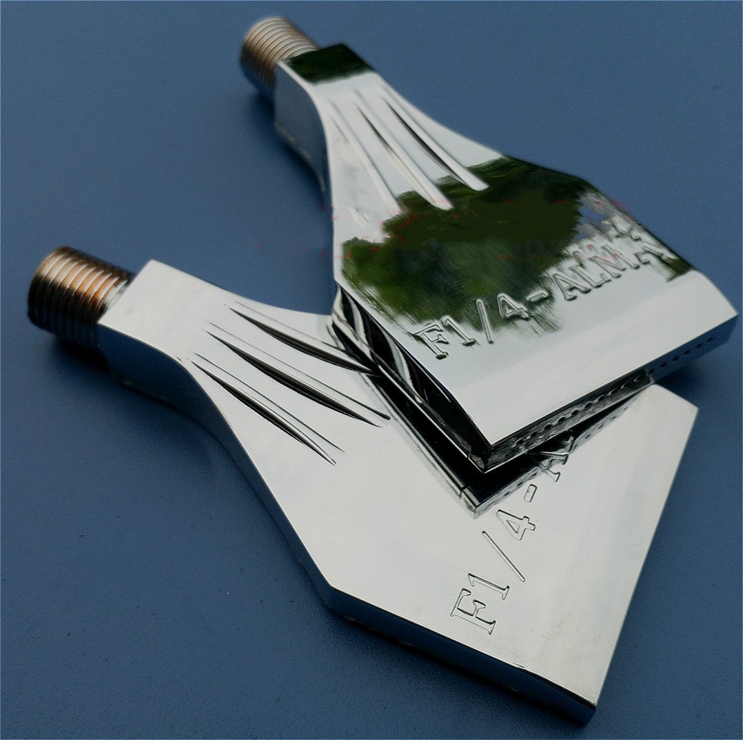 F型铝合金吹风喷嘴 风刀冷却 吹干吹气嘴ALMA-1/4 扁平不锈钢喷头