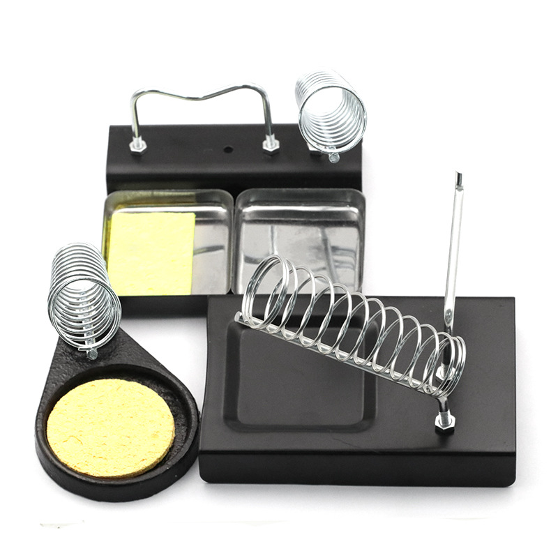 电烙铁固定支架套装金属焊台手柄焊台底锡线焊锡圆形方形手持