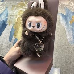 Popマート泡瑪特zimomoの小さい首領のゴムのぬいぐるみの布の布のlabubuの祝日の贈り物
