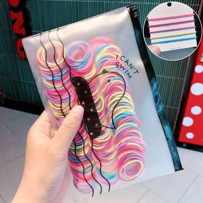 Banda de goma del lazo del pelo pequeña banda de pelo femenino cuerda de pelo de los niños cuerda de pelo chica banda de goma bebé no duele Pelo elástico accesorios para el cabello