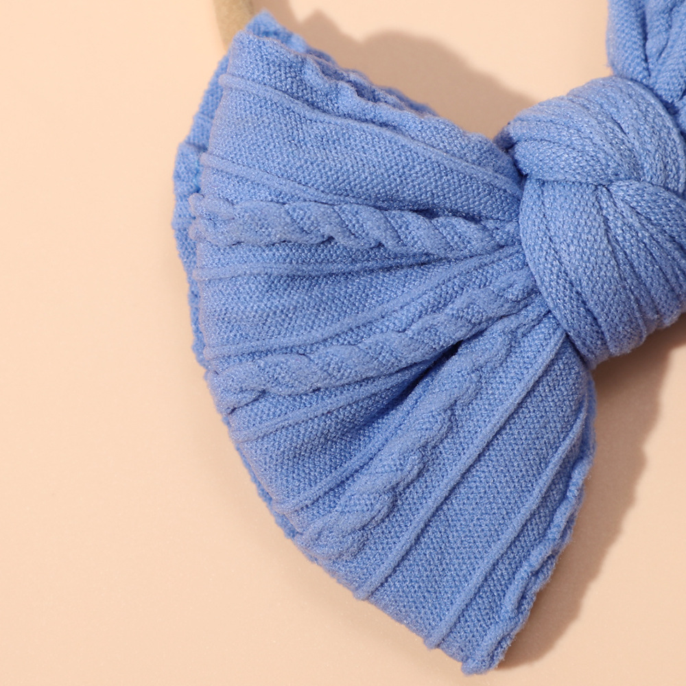  Cross-border New Children's Headwear Baby Cute Fabric Bow Hair Band Elastic Nylon Baby Headband_voghion.com