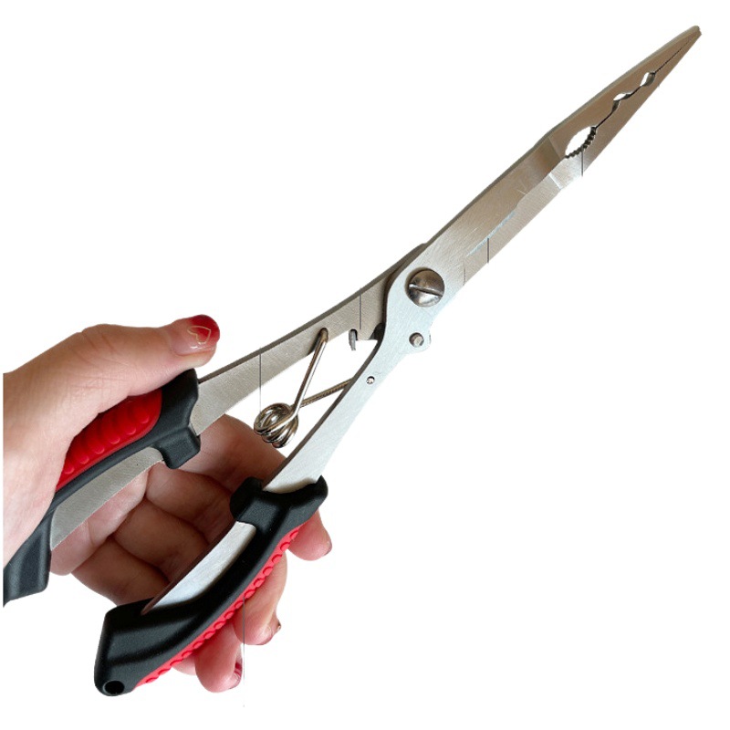 Two-Color Extended Multi-Functional Lure Pliers, Outdoor Fishing Pliers, Portable Fishing Line Cutters, Fish Hook Cutters, Line Sub-Fishing Gear