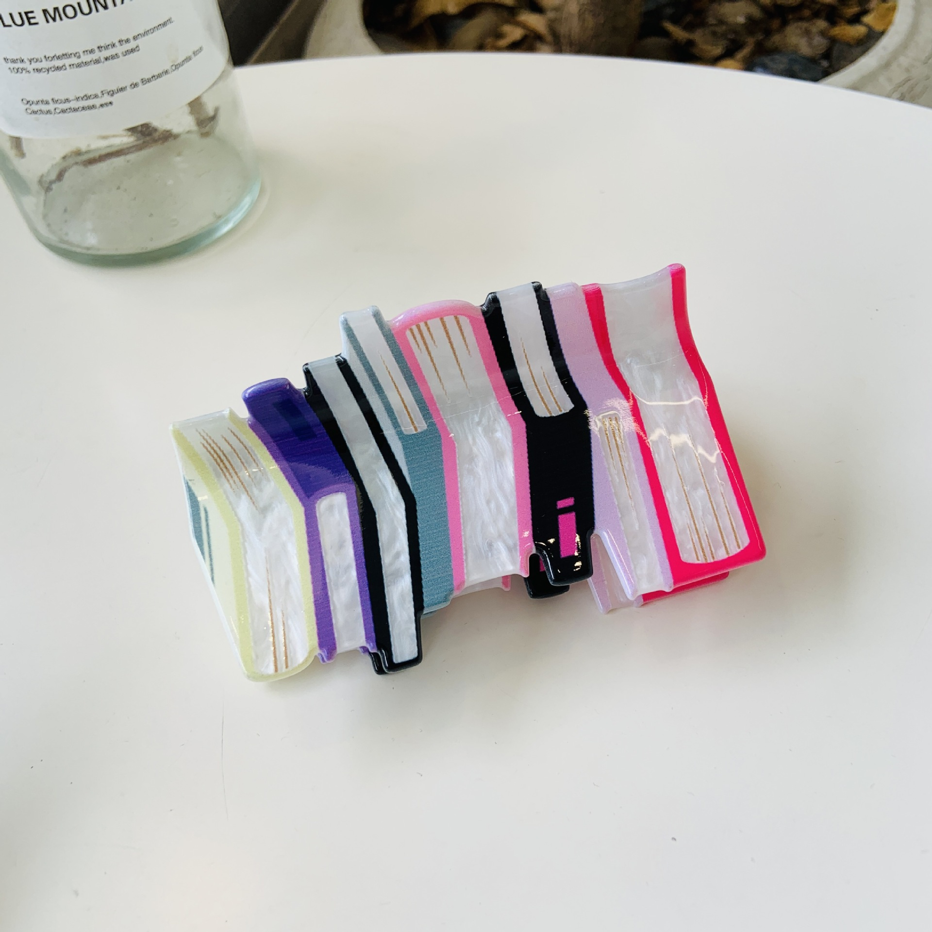 New Clamping Bookshelf Candy Color Hair Clamping Fresh Story Book Hairpin Large Y2K Dopamine Disc Hairpin Hair Accessories_voghion.com