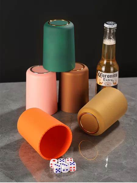 Dice Cup, Sieve Cup, Sieve Set, Frosted Color Cup, Dice, Bar Ktv Special Dice Shaker, Free Dice