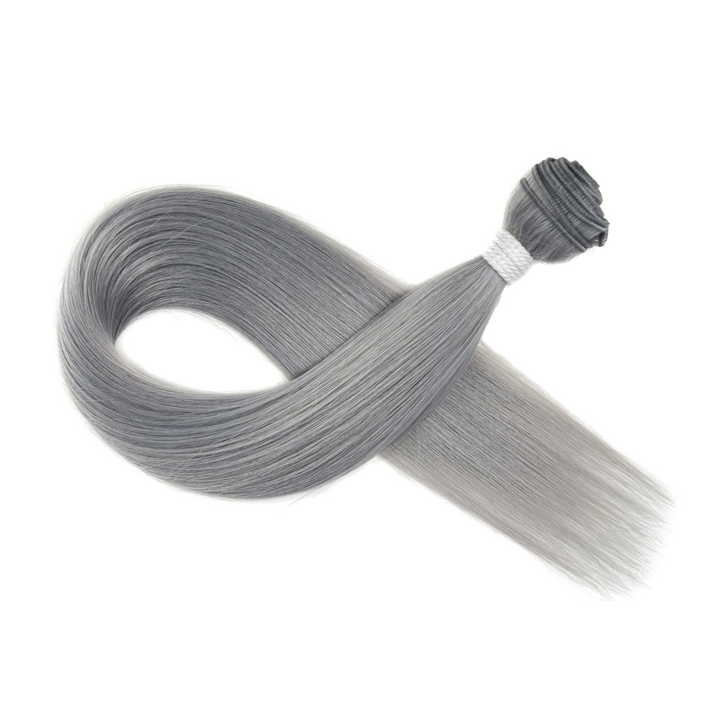 Europa, América y África transfronterizos Synthetic Straight Hair Bundle peluca recta extensión de cabello cortina