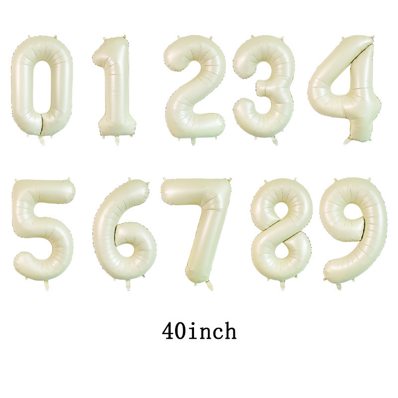 クロスボーダー卸売 40inch アメリカ版デジタルホイルバルーン模造アメリカンスリムデジタル誕生日パーティー装飾バルーン|undefined