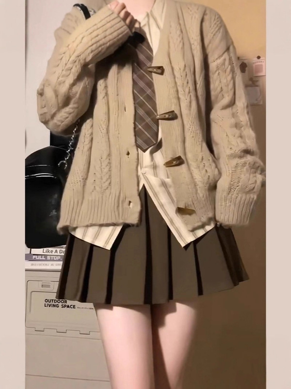 纯欲风百褶裙女秋季2025新款高腰显瘦毛呢jk短裙小个子a字半身裙|undefined