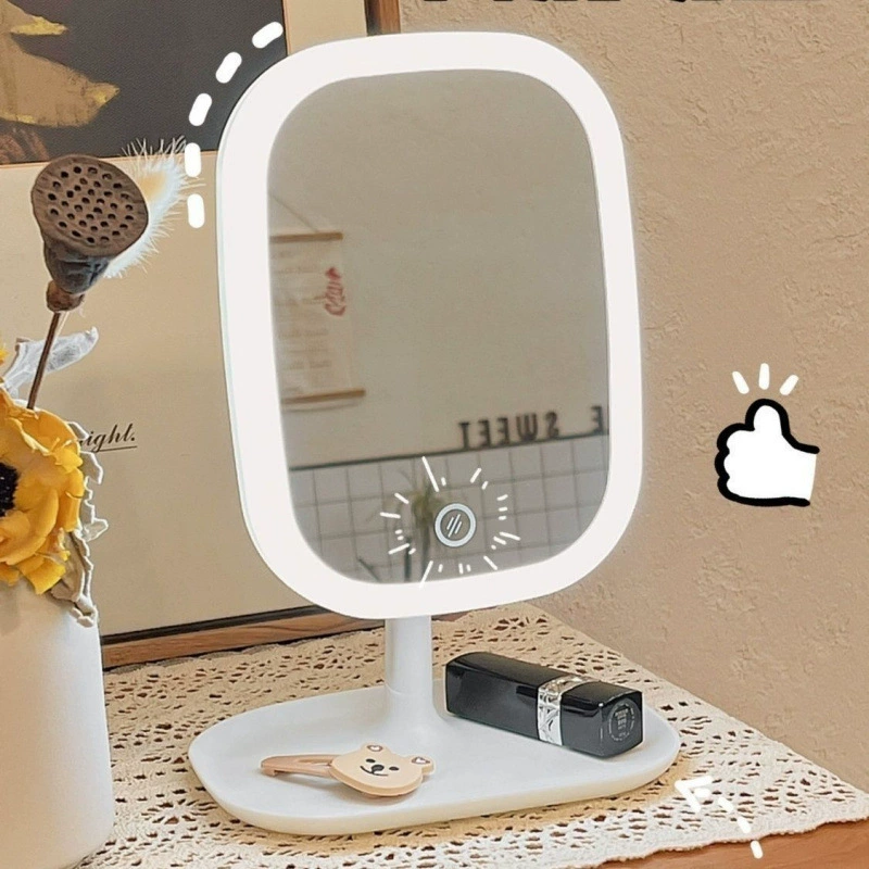 Smart dressing table with light for bedroom for students, table fill light, mirror