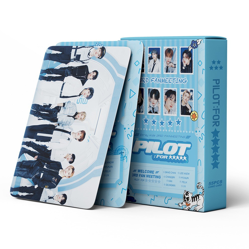 Cadena total de gran cantidad de nuevos productos en stock 55 tarjetas de álbum SKMyBreath KPOP estrella alrededor de la tarjeta de colección LOMO