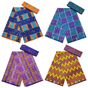 African Kente Gold Print wax fabric ���޿��ؽ�ɰϞȾ��