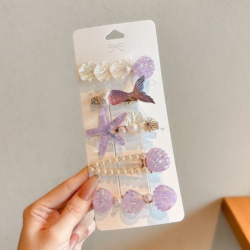 Pinza para el cabello para niños de dibujos animados coreanos, clip para flequillo en la frente femenina, horquilla rota lateral, horquilla de sentido avanzado, clip para bebé, tocado