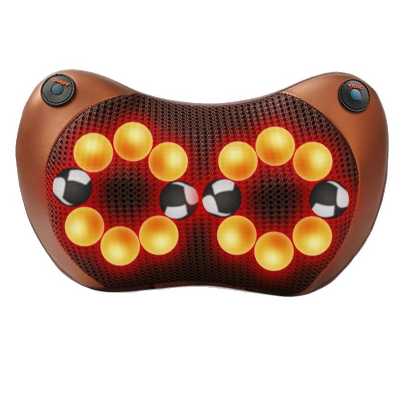 Masajeador de columna cervical de comercio exterior, hombro eléctrico, cuello, cintura, espalda, almohada de masaje de cuerpo completo multifuncional, cojín doméstico para automóvil