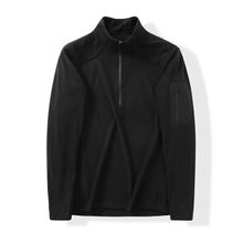 户外动态保暖防风时尚半拉链卫衣休闲立领秋冬柔软亲肤双面抓绒衣