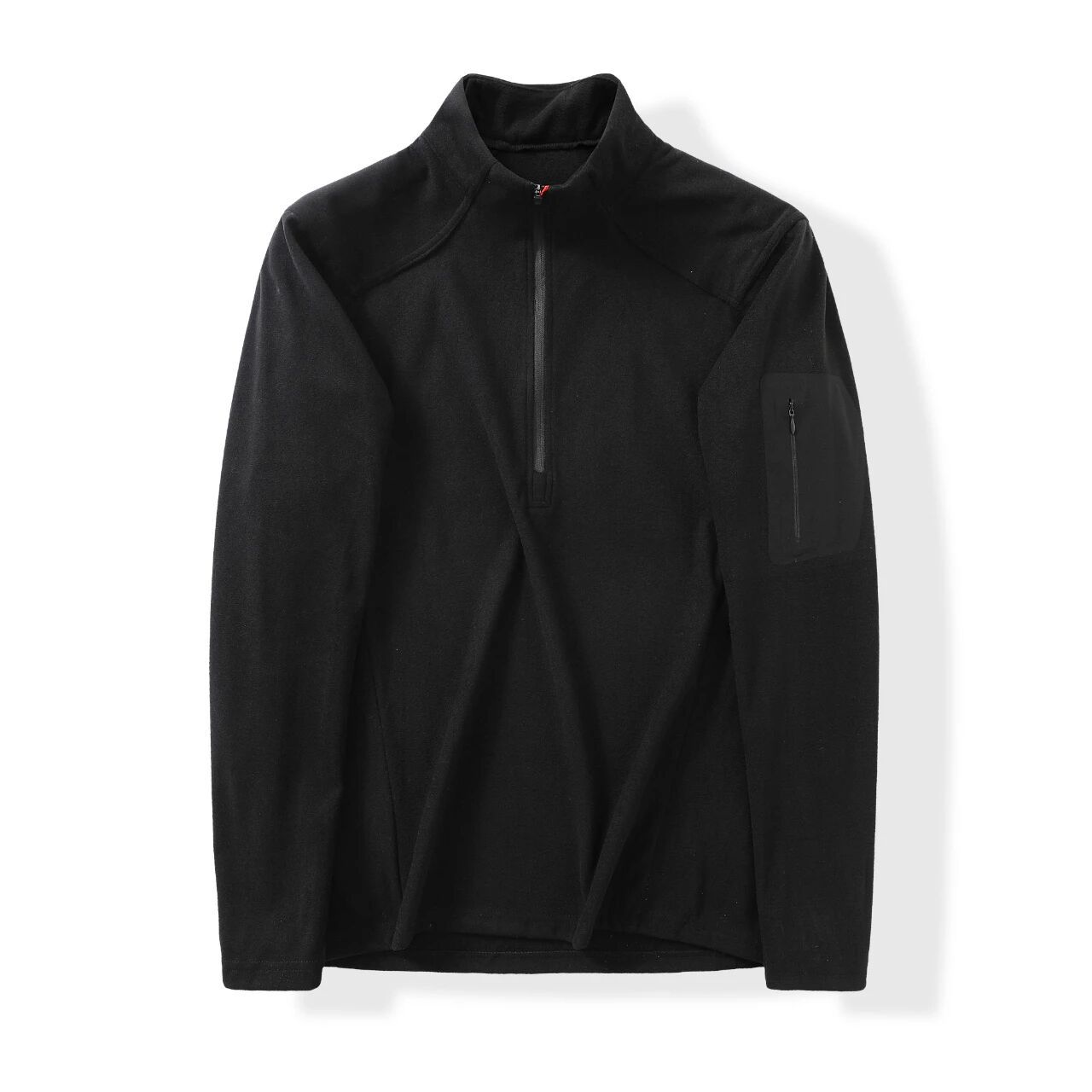 户外动态保暖防风时尚半拉链卫衣休闲立领秋冬柔软亲肤双面抓绒衣