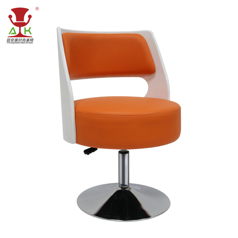 Chair wholesale simple modern fashion lifting rotating negotiation chair round coffee room chair solid wood bar chair